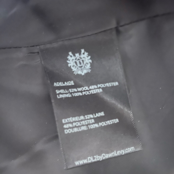 Dawn Levy Adelaide Black Short Boucle Coat. Size S - Picture 6 of 8